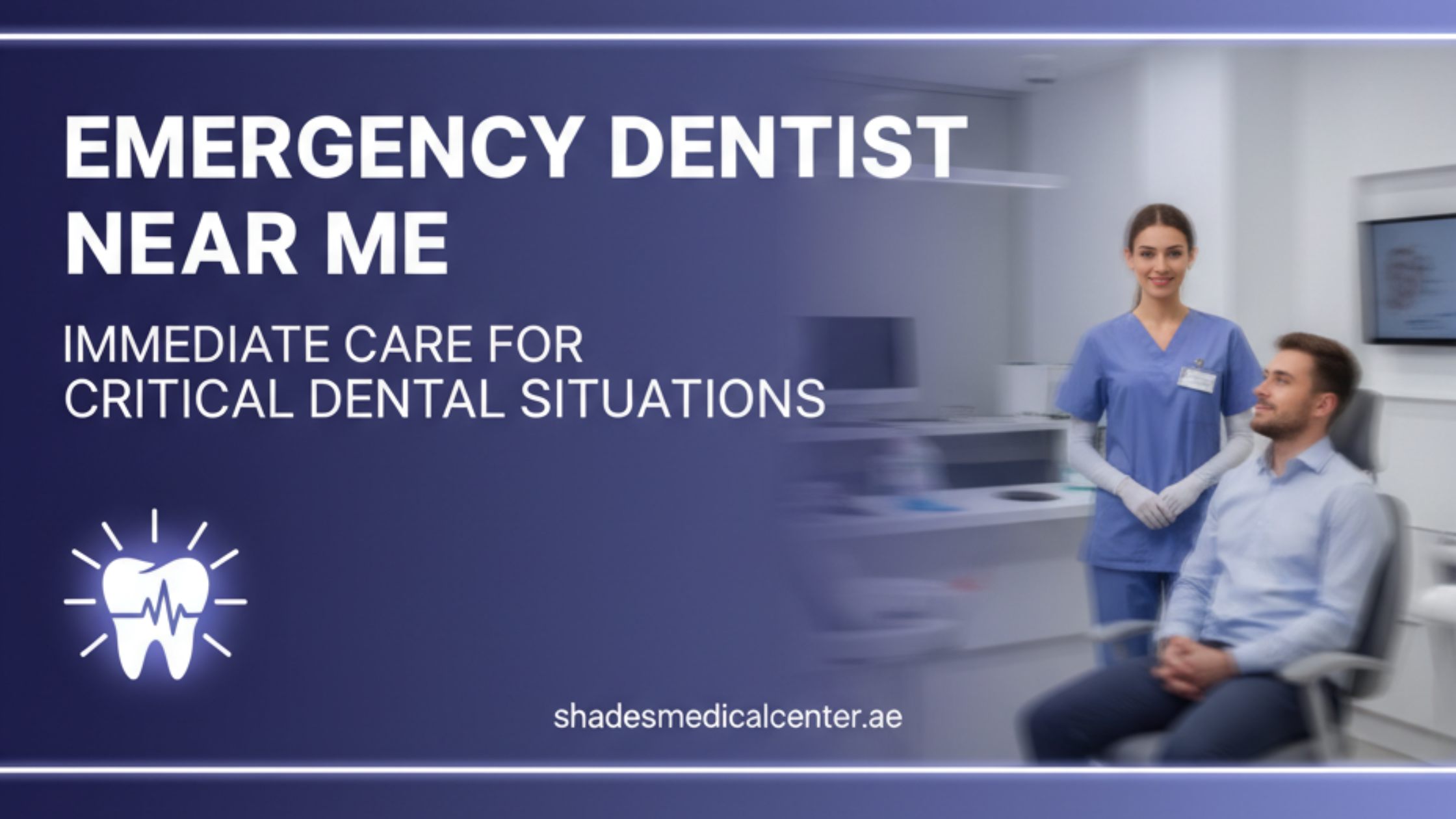 Emergency dentist near me at Shades Medical Center treating sudden dental pain.